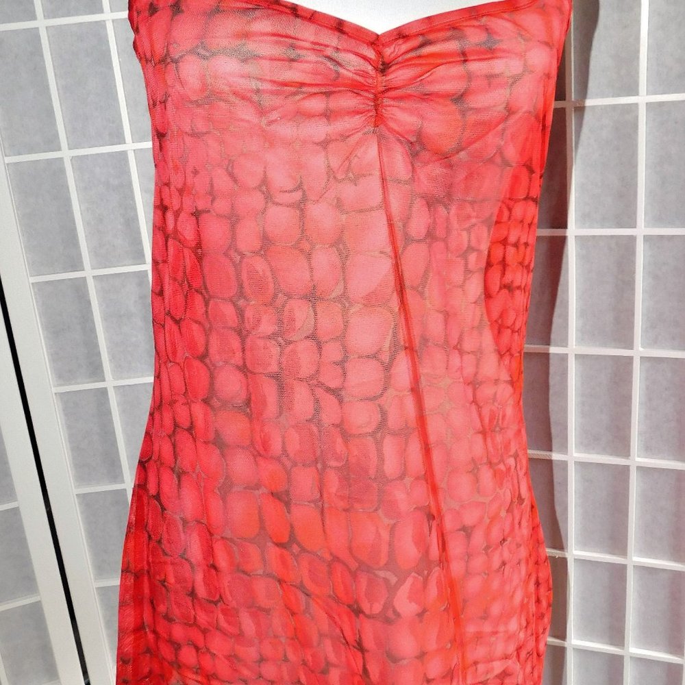 Victoria's Secret shortie babydoll night gown, Red, Medium, Side splits